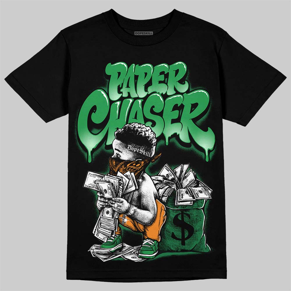 Jordan 11 “Green Screen” DopeSkill T-Shirt Paper Chaser Boy Graphic Streetwear - Black