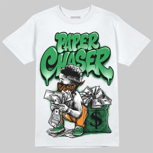 Jordan 11 “Green Screen” DopeSkill T-Shirt Paper Chaser Boy Graphic Streetwear - White