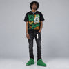 Green Screen 11s DopeSkill T-Shirt Real Ones Move In Silence Graphic