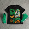 Green Screen 11s DopeSkill T-Shirt Real Ones Move In Silence Graphic
