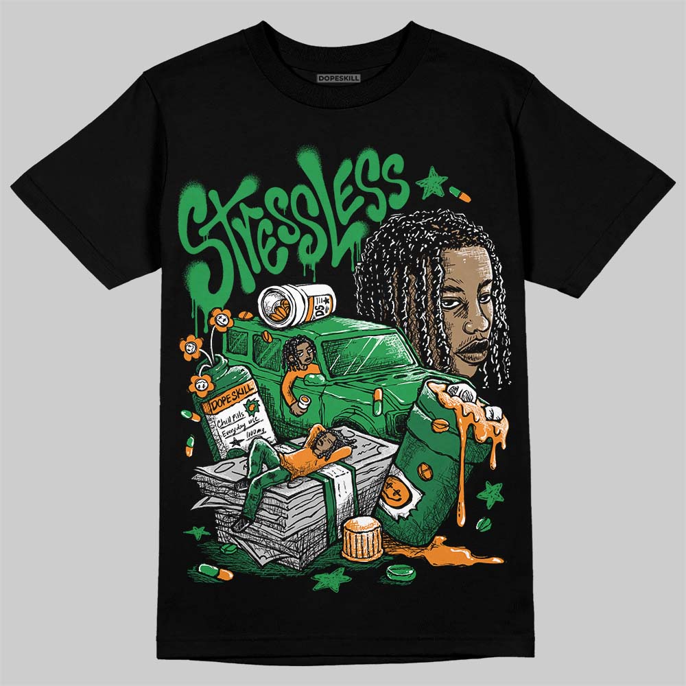 Jordan 11 “Green Screen” DopeSkill T-Shirt Stressless Graphic Streetwear - Black