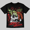 Jordan 5 Retro OG "Halloween" DopeSkill Oversize Print T-Shirt Drip Season Graphic Streetwear - Black