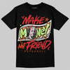 Jordan 5 Retro OG "Halloween" DopeSkill T-Shirt Make Money Not Friend Typo Graphic Streetwear - Black