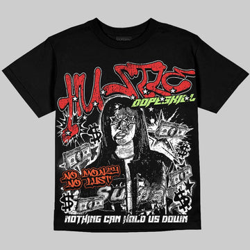 Jordan 5 Retro OG "Halloween" DopeSkill Oversize Print T-Shirt No Money No Lust Graphic Streetwear - Black