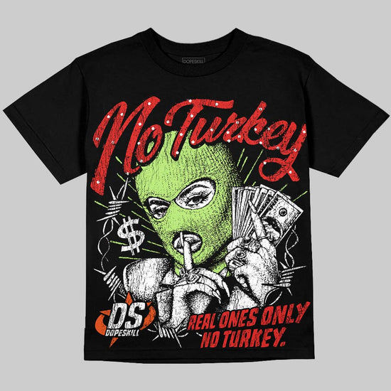 Jordan 5 Retro OG "Halloween" DopeSkill Oversize Print T-Shirt No Turkey Graphic Streetwear - Black