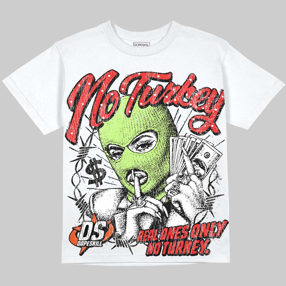 Jordan 5 Retro OG "Halloween" DopeSkill Oversize Print T-Shirt No Turkey Graphic Streetwear - White