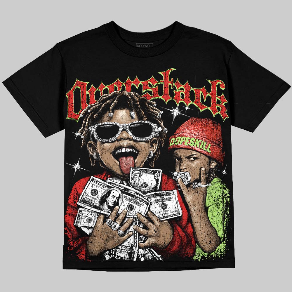 Jordan 5 Retro OG "Halloween" DopeSkill Oversize Print T-Shirt Overstack Graphic Streetwear - Black