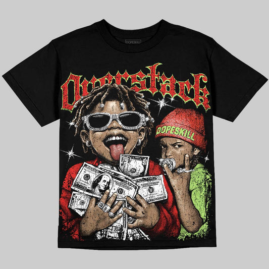 Jordan 5 Retro OG "Halloween" DopeSkill Oversize Print T-Shirt Overstack Graphic Streetwear - Black