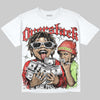 Jordan 5 Retro OG "Halloween" DopeSkill Oversize Print T-Shirt Overstack Graphic Streetwear - White 