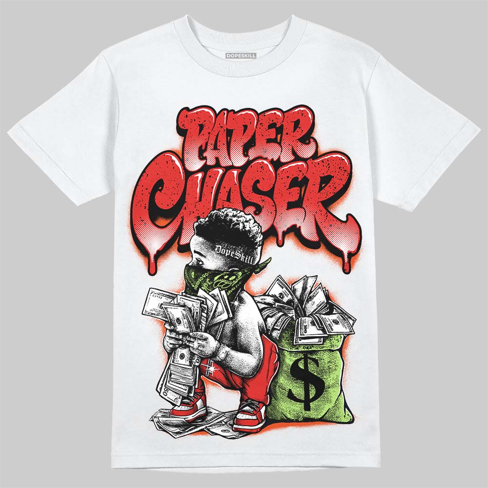 Jordan 5 Retro OG "Halloween" DopeSkill T-Shirt Paper Chaser Boy Graphic Streetwear - White