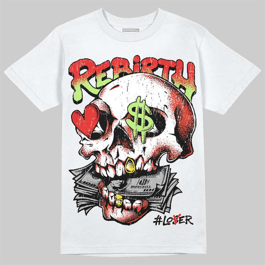 Jordan 5 Retro OG "Halloween" DopeSkill T-Shirt Rebirth Graphic Streetwear - White