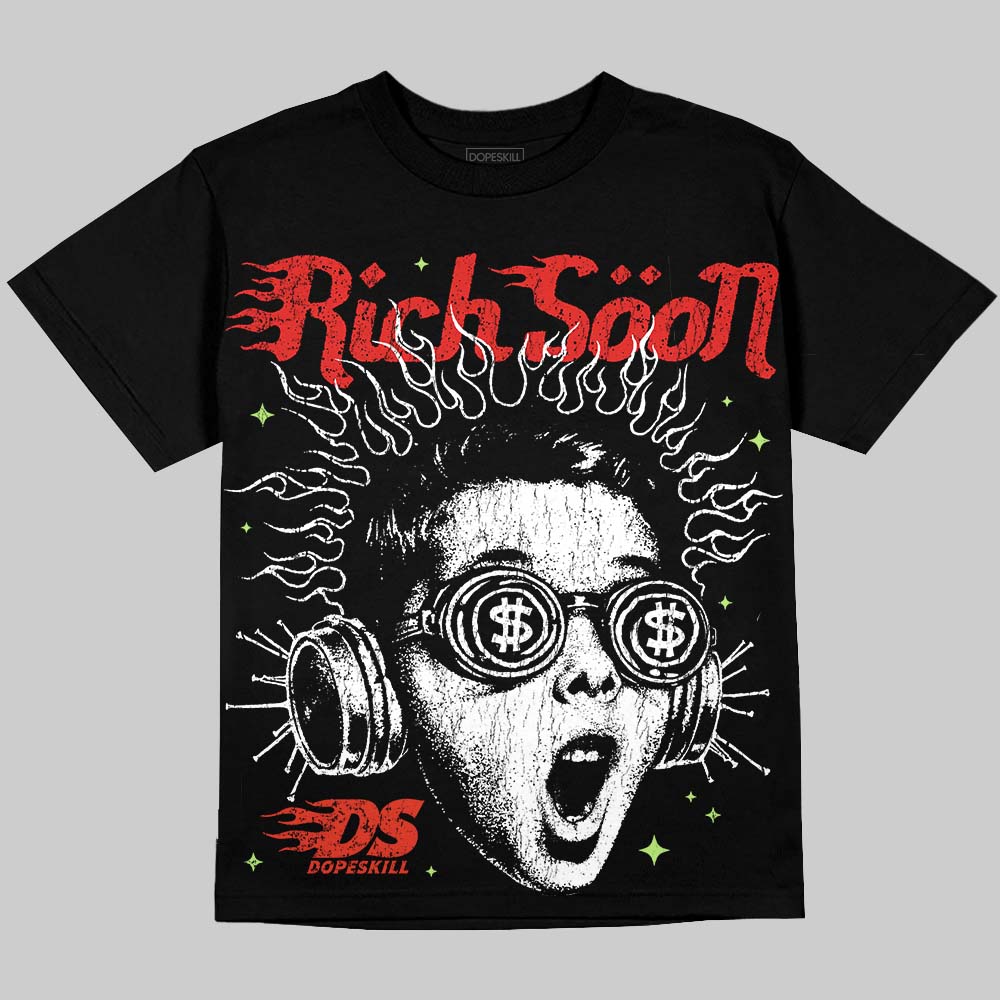 Jordan 5 Retro OG "Halloween" DopeSkill Oversize Print T-Shirt Rich Soon Graphic Streetwear - Black