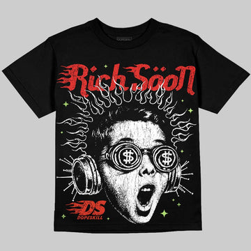 Jordan 5 Retro OG "Halloween" DopeSkill Oversize Print T-Shirt Rich Soon Graphic Streetwear - Black