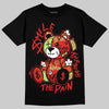 Jordan 5 Retro OG "Halloween" DopeSkill T-Shirt Smile Through The Pain Graphic Streetwear - Black