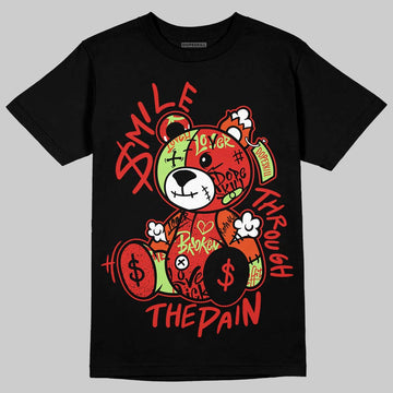 Jordan 5 Retro OG "Halloween" DopeSkill T-Shirt Smile Through The Pain Graphic Streetwear - Black
