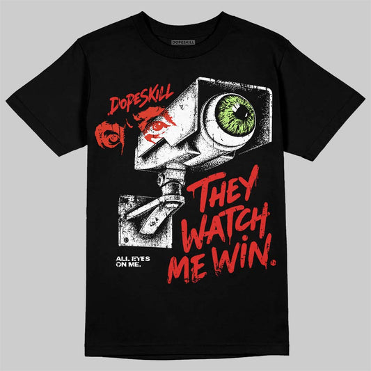 Jordan 5 Retro OG "Halloween" DopeSkill T-Shirt They Watch Me Win Graphic Streetwear - Black