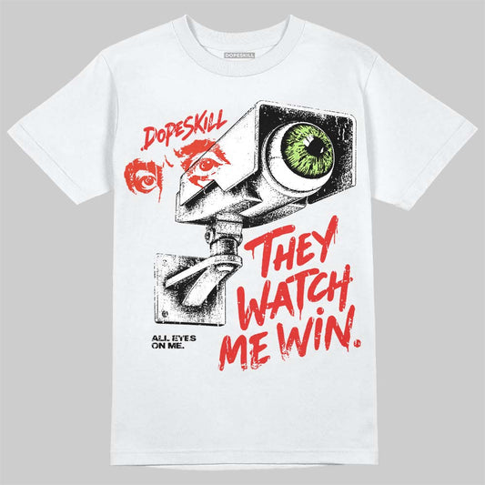 Jordan 5 Retro OG "Halloween" DopeSkill T-Shirt They Watch Me Win Graphic Streetwear - White