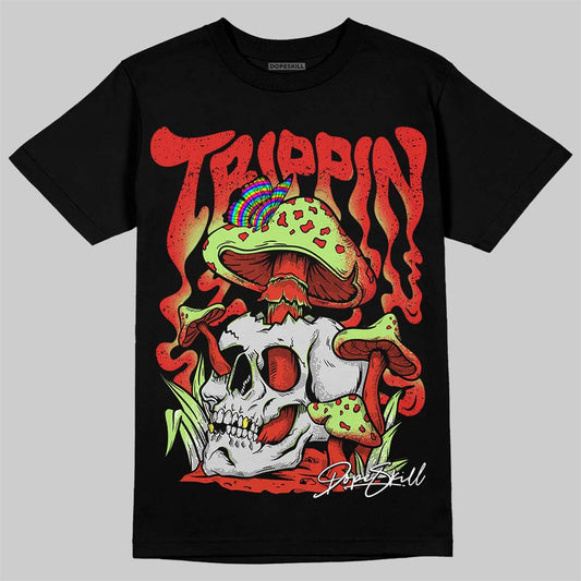 Jordan 5 Retro OG "Halloween" DopeSkill T-Shirt Trippin Graphic Streetwear - Black