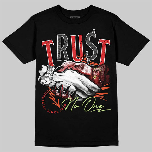 Jordan 5 Retro OG "Halloween" DopeSkill T-Shirt Trust No One Graphic Streetwear - Black