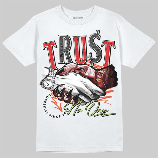Jordan 5 Retro OG "Halloween" DopeSkill T-Shirt Trust No One Graphic Streetwear - White
