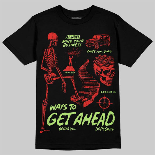 Jordan 5 Retro OG "Halloween" DopeSkill T-Shirt Ways To Get Ahead Graphic Streetwear  Black