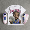 Lola Bunny 3s DopeSkill Oversize Print T-Shirt Money Loves Me Graphic
