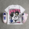 Lola Bunny 3s DopeSkill Oversize Print T-Shirt Real Ones Choose Loyalty Graphic
