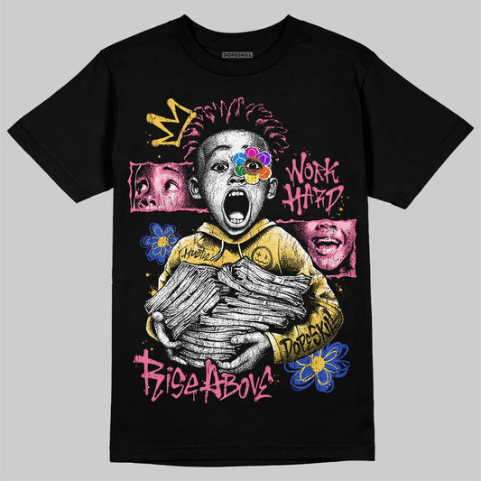 Jordan 3 “Lola Bunny” DopeSkill T-Shirt Work Hard Rise Above Graphic Streetwear - Black