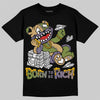 Jordan 11 “Magic Ball” DopeSkill T-Shirt Born To Be Rich Graphic Streetwear  - Black