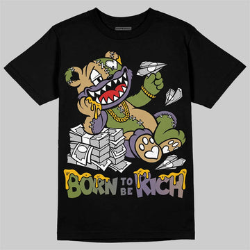 Jordan 11 “Magic Ball” DopeSkill T-Shirt Born To Be Rich Graphic Streetwear  - Black