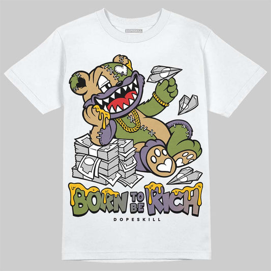 Jordan 11 “Magic Ball” DopeSkill T-Shirt Born To Be Rich Graphic Streetwear  - White