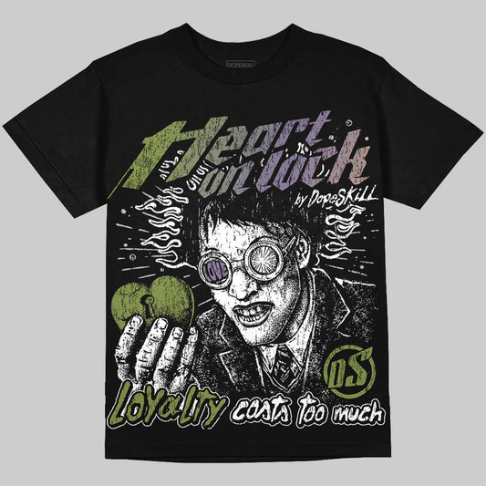 Jordan 11 “Magic Ball” DopeSkill Oversize Print T-Shirt Heart On Lock Graphic Streetwear  - Black