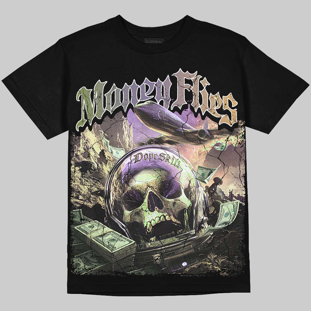 Jordan 11 “Magic Ball” DopeSkill Oversize Print T-Shirt Money Flies Graphic Streetwear  - Black