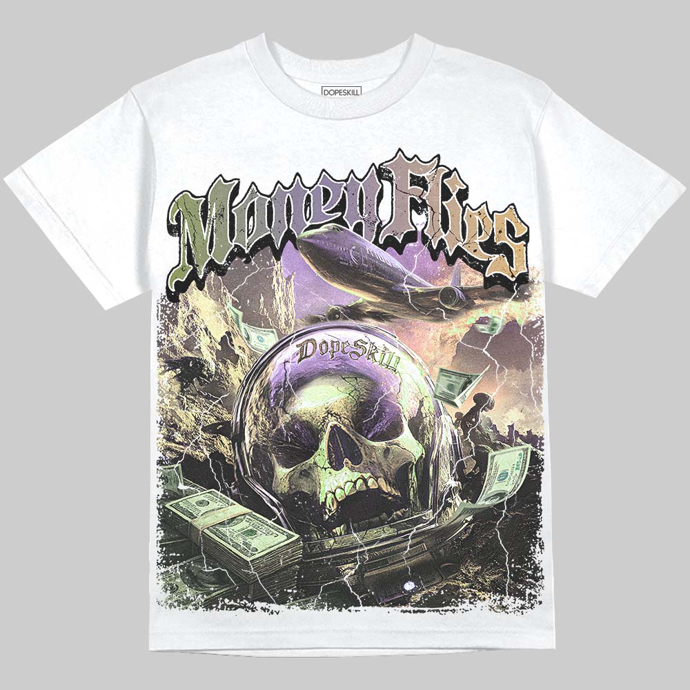 Jordan 11 “Magic Ball” DopeSkill Oversize Print T-Shirt Money Flies Graphic Streetwear  - White