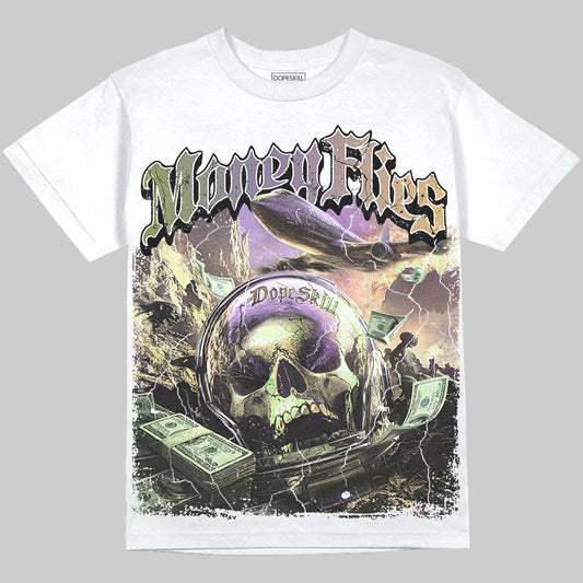 Jordan 11 “Magic Ball” DopeSkill Oversize Print T-Shirt Money Flies Graphic Streetwear  - White