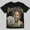 Jordan 11 “Magic Ball” DopeSkill Oversize Print T-Shirt Money Loves Me Graphic Streetwear  - black