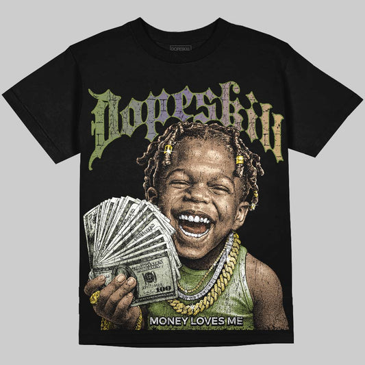 Jordan 11 “Magic Ball” DopeSkill Oversize Print T-Shirt Money Loves Me Graphic Streetwear  - black