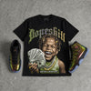 Magic Ball 11s DopeSkill Oversize Print T-Shirt Money Loves Me Graphic