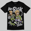 Jordan 11 “Magic Ball” DopeSkill T-Shirt No Risk No Story Graphic Streetwear  - Black