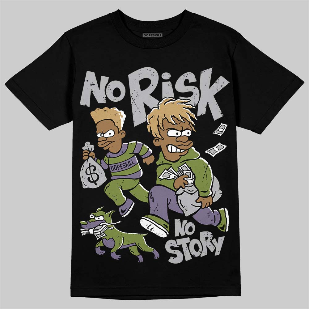 Jordan 11 “Magic Ball” DopeSkill T-Shirt No Risk No Story Graphic Streetwear  - Black