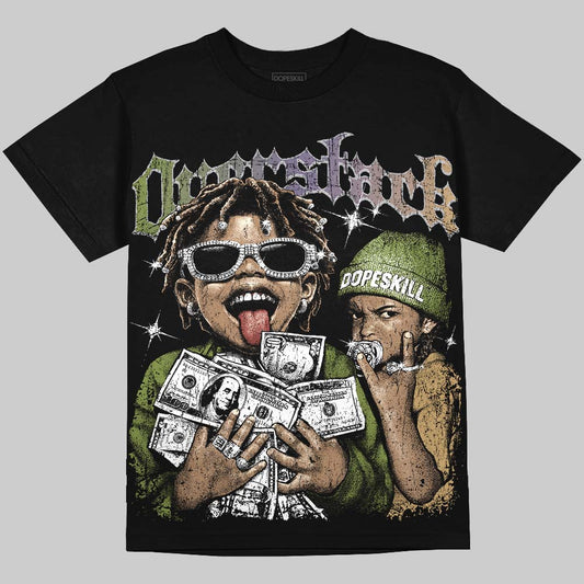 Jordan 11 “Magic Ball” DopeSkill Oversize Print T-Shirt Overstack Graphic Streetwear  - Black