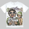 Jordan 11 “Magic Ball” DopeSkill Oversize Print T-Shirt Overstack Graphic Streetwear  - White