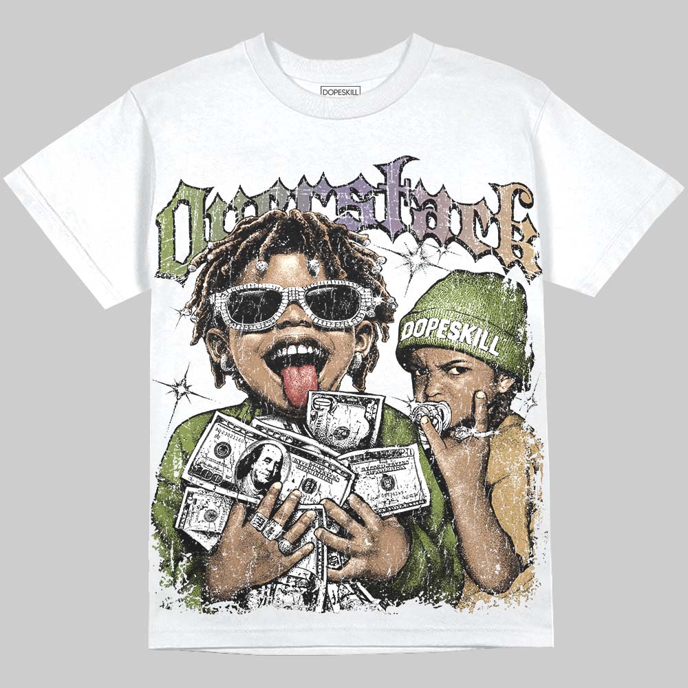 Jordan 11 “Magic Ball” DopeSkill Oversize Print T-Shirt Overstack Graphic Streetwear  - White