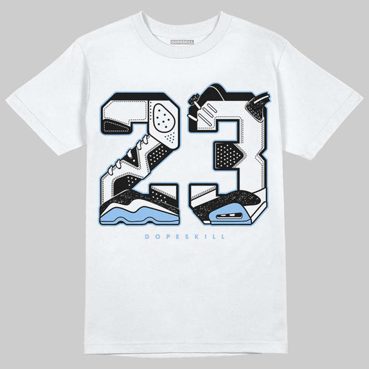 Jordan 6 Oreo DopeSkill T-Shirt 23 with 6s Pattern Graphic Streetwear - White 