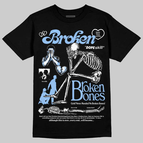 Jordan 6 Oreo DopeSkill T-Shirt Broken Bones Graphic Streetwear - Black