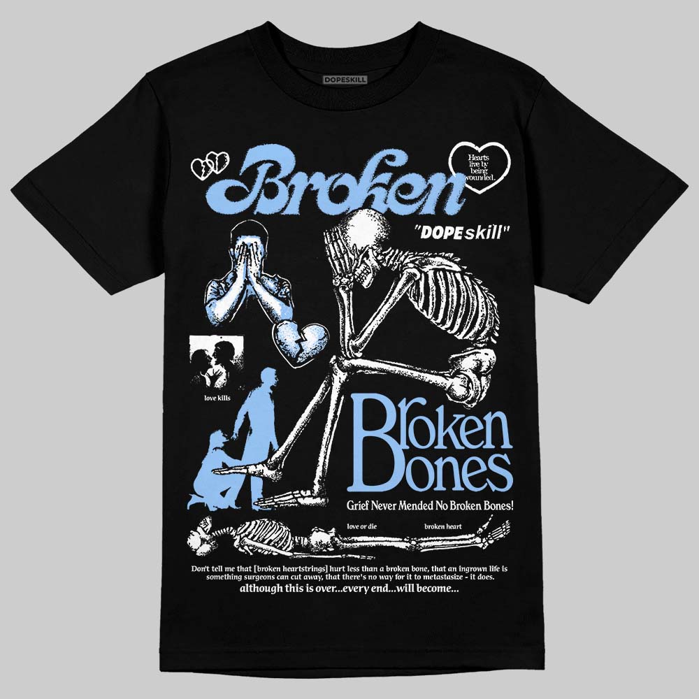 Jordan 6 Oreo DopeSkill T-Shirt Broken Bones Graphic Streetwear - Black