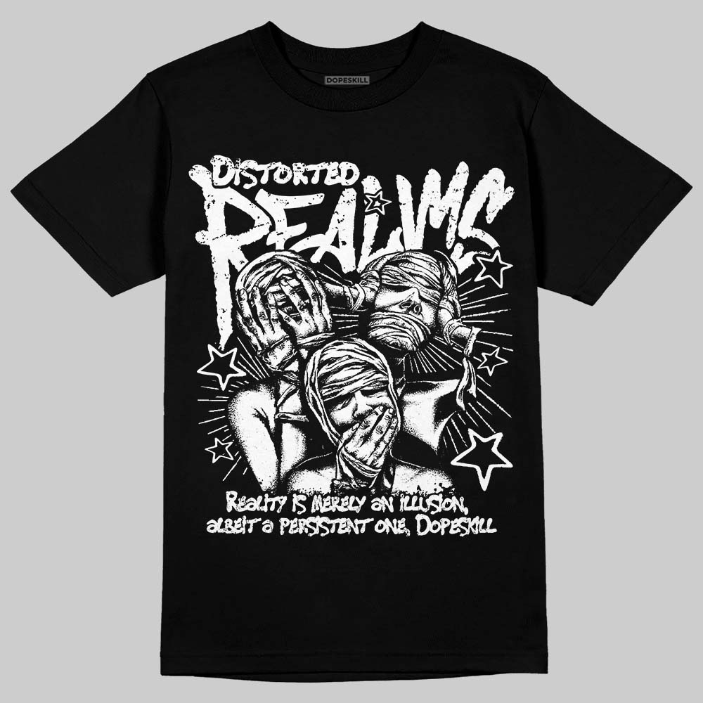 Jordan 6 Oreo DopeSkill T-Shirt Distorted Realms Graphic Streetwear - Black