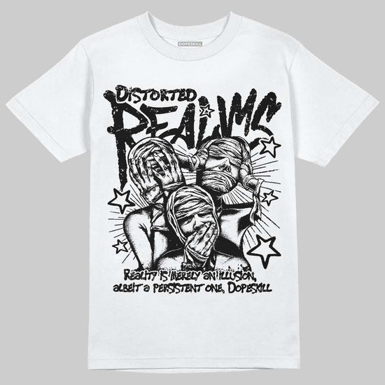 Jordan 6 Oreo DopeSkill T-Shirt Distorted Realms Graphic Streetwear - White
