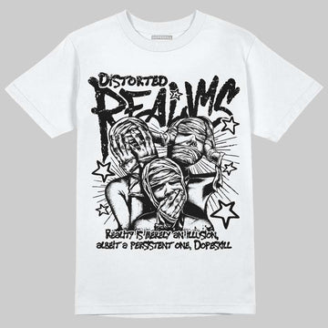 Jordan 6 Oreo DopeSkill T-Shirt Distorted Realms Graphic Streetwear - White