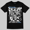 Jordan 6 Oreo DopeSkill T-Shirt Distorted Realms Graphic Streetwear - Black